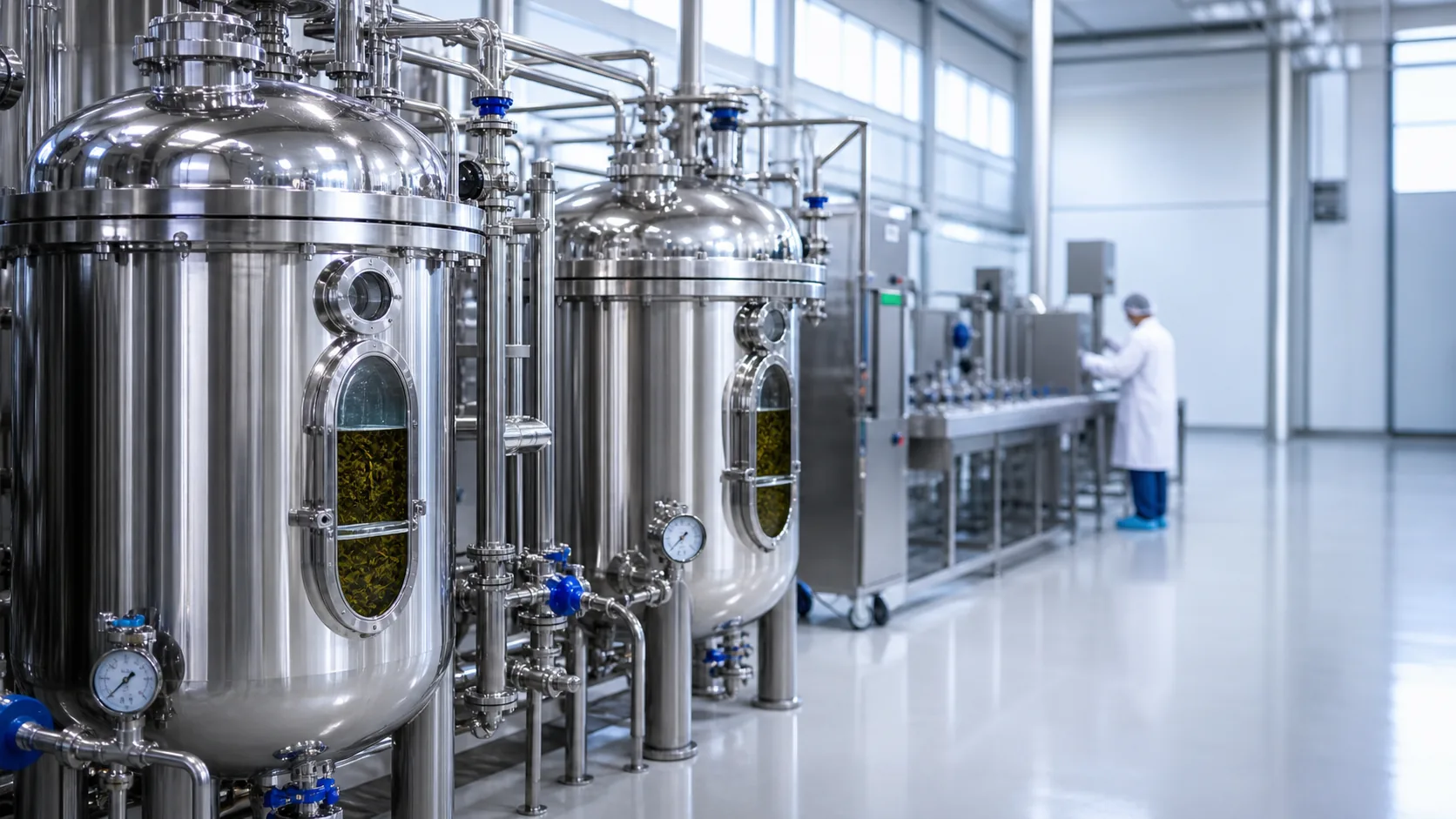 Bolin's own audited plant-extract production line